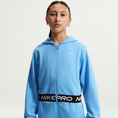 Nike Pro Fleece Big Kids' (Girls') Dri-FIT Full-Zip Hoodie. Nike.com